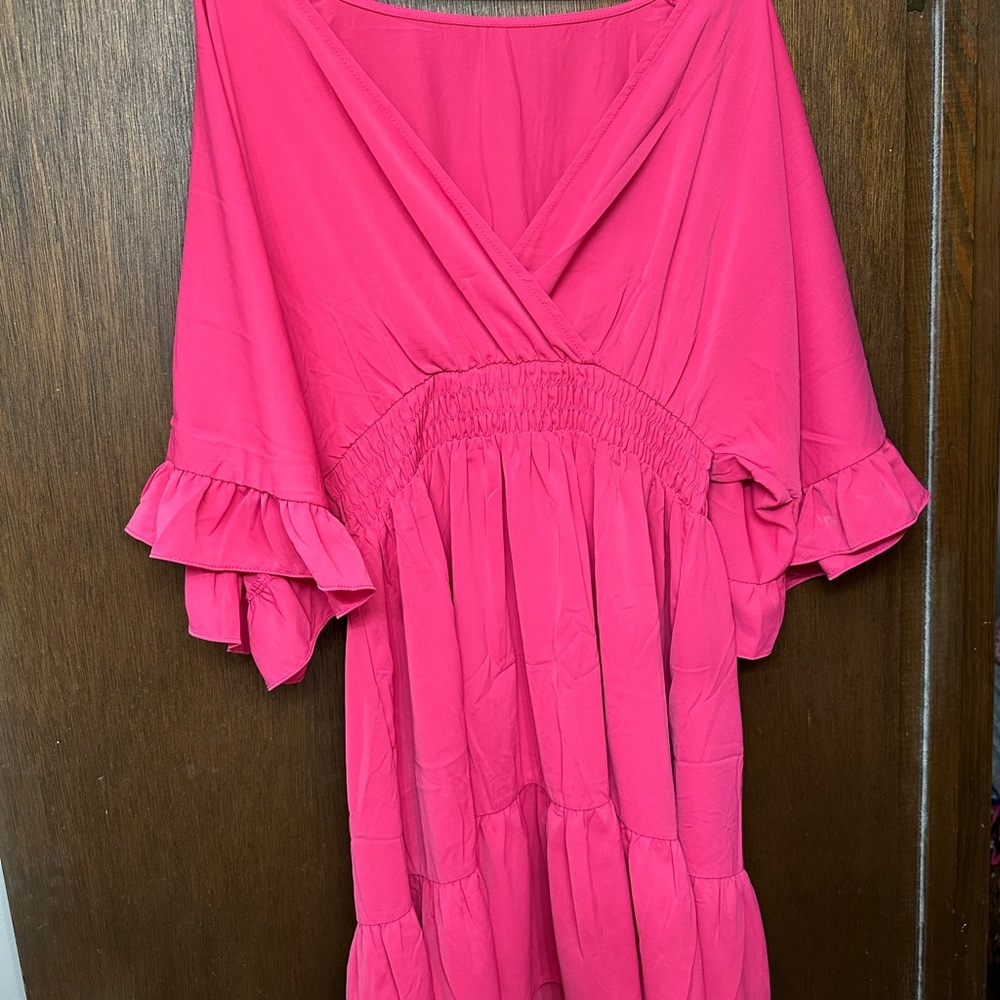 Amazon Pink Long Sleeve Dress
